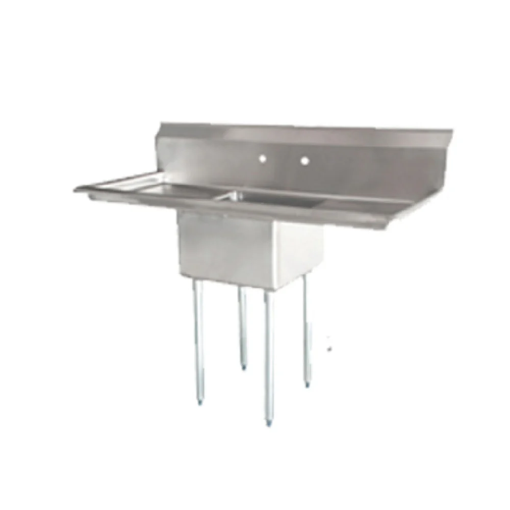 Omcan 25249 18 Inch Pot Sink 304 Stainless Steel with Drainboards
