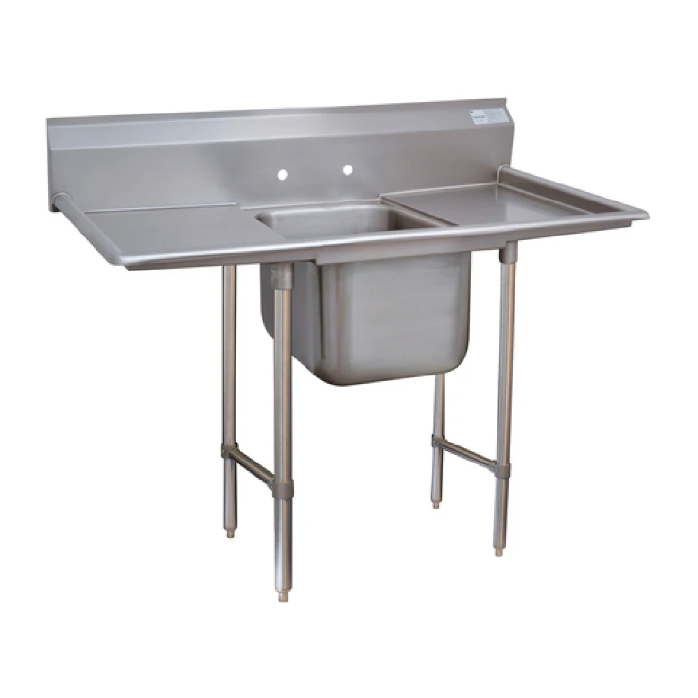 Advance Tabco 93-61-18-24RL 68 Inch stainless steel Regaline Sink with dual drainboards