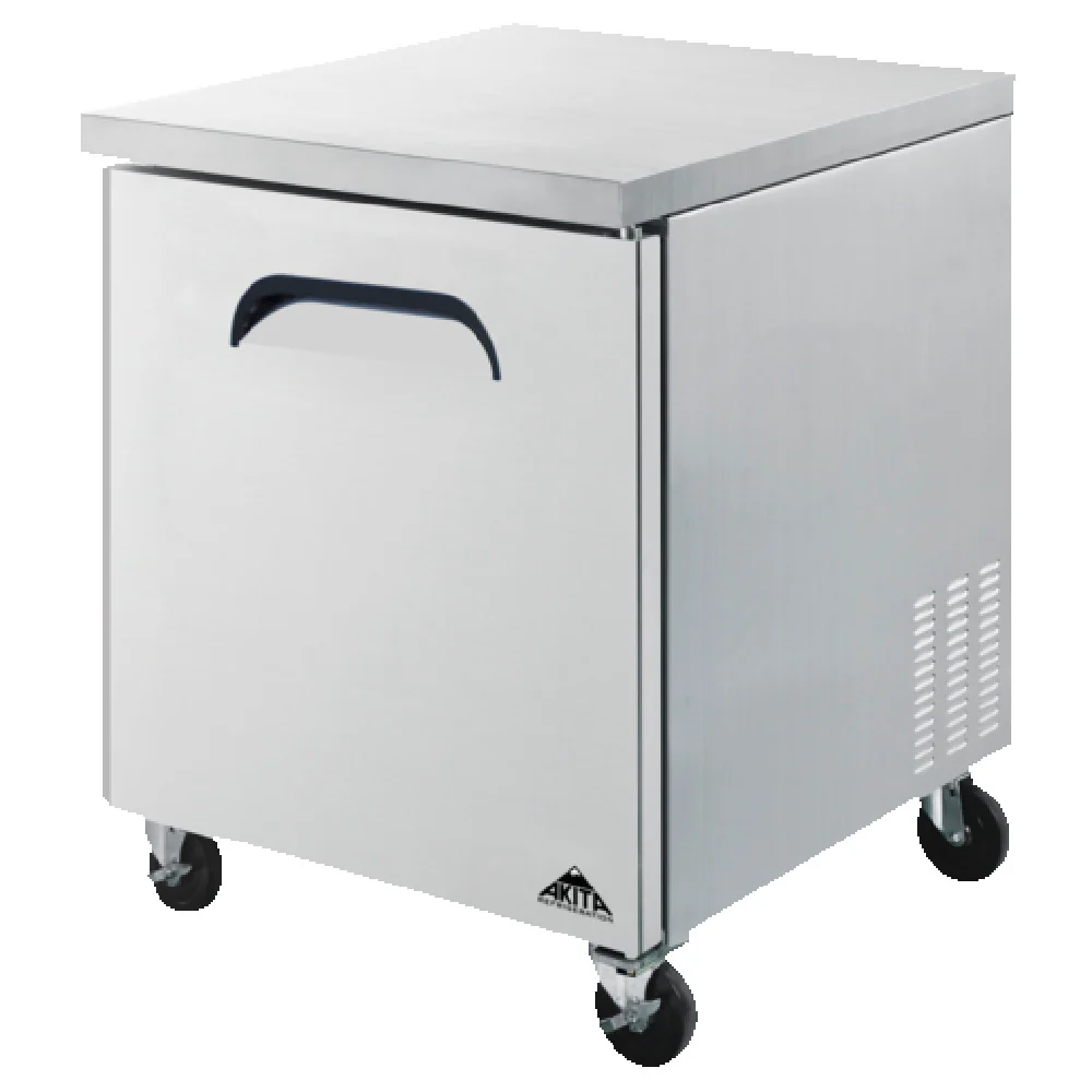 Akita AUF-27 27 Inch Undercounter Freezer 5.9 cu ft One Section - Solid Door Akita AUF-27 27 Inch Undercounter Freezer 5.9 cu ft One Section - Solid Door