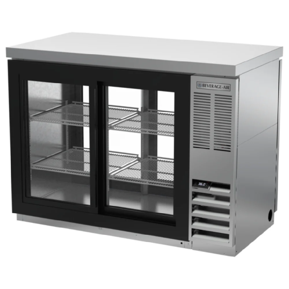 Beverage Air BB48HC-1-GS-F-PT-S-27 48 Inch Refrigerated Pass-Thru Back Bar Cabinet Beverage Air BB48HC-1-GS-F-PT-S-27 48 Inch Refrigerated Pass-Thru Back Bar Cabinet