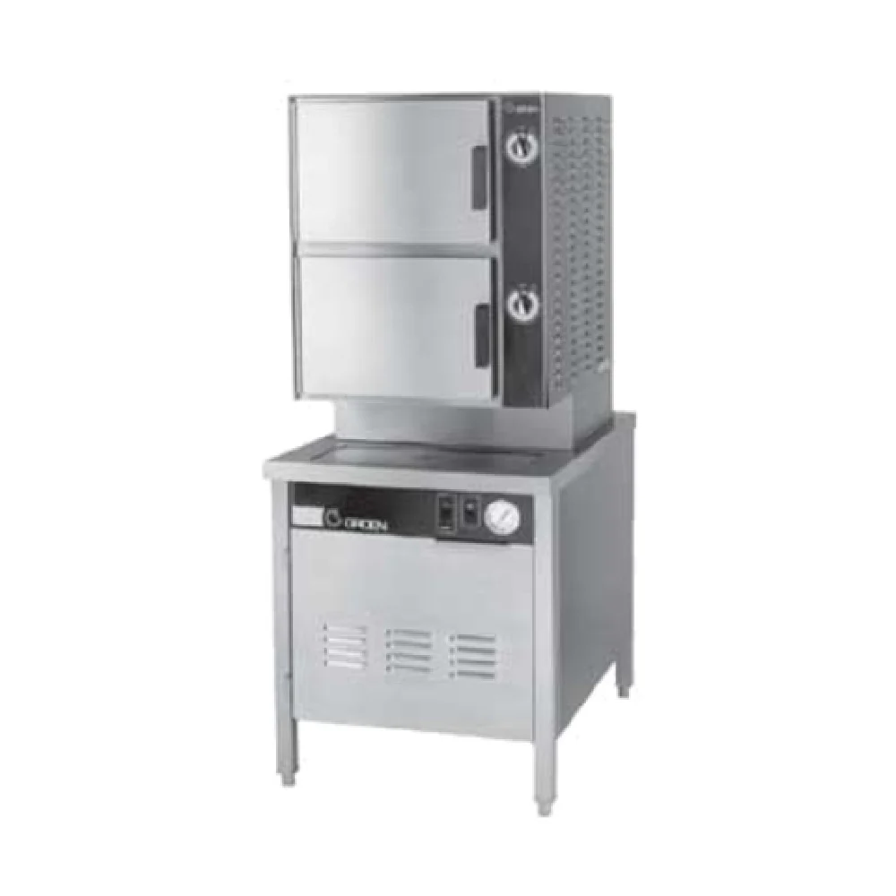Groen HY-10SE-24_240/60/3 24 Inch Electric Steamer Stainless Steel Dual Compartments with 5 Pans