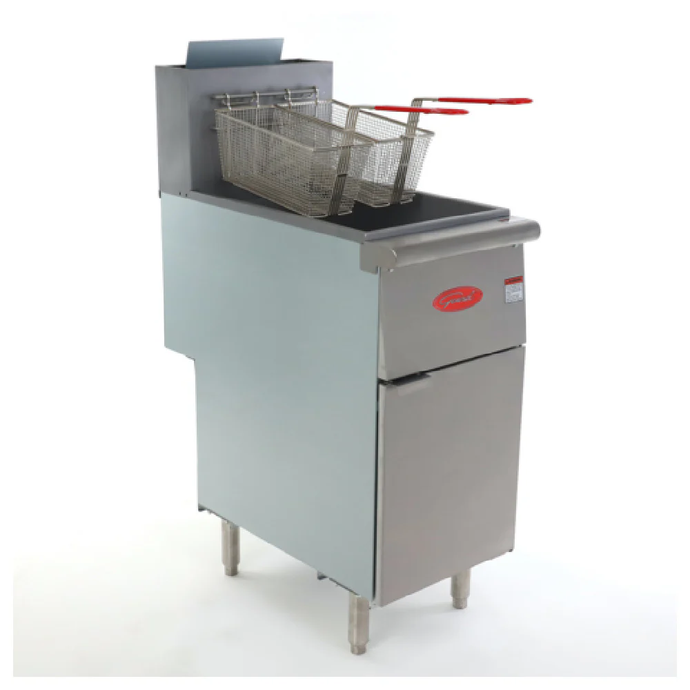 General GFF4-50LP 15 Inch Gas Deep Fryer with 4 Burners 120000 BTU