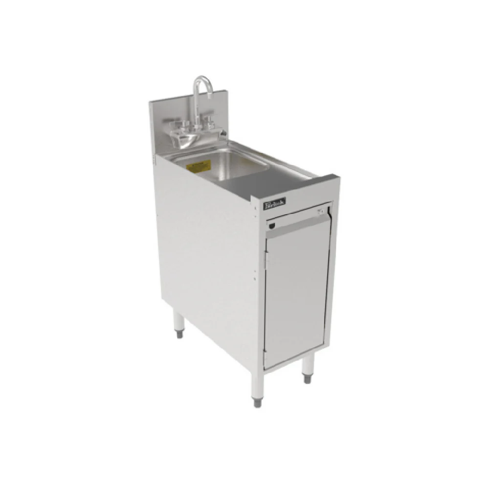 Perlick TSF12CM 12 Inch Stainless Steel Underbar Chemical Storage Cabinet with Sink Perlick TSF12CM 12 Inch Stainless Steel Underbar Chemical Storage Cabinet with Sink