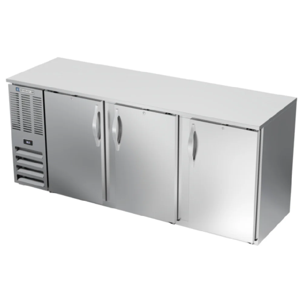 Beverage Air BBN78HC-F-S Refrigerated Food Rated Back Bar Storage Cabinet Three-section