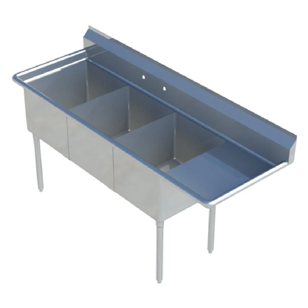 Sapphire Manufacturing SMS-3-1014R Sink 3-compartment 47-1/2 Sapphire Manufacturing SMS-3-1014R Sink 3-compartment 47-1/2
