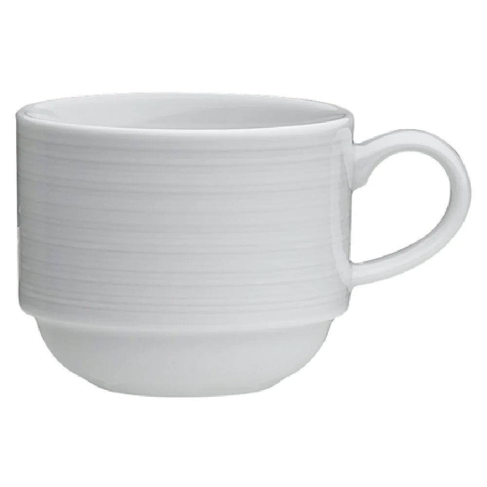 Steelite 61100ST0136 9.0 Oz Stack Cup Porcelain Belisa 4.5 Inch Diameter - 3 Dozen Packs
