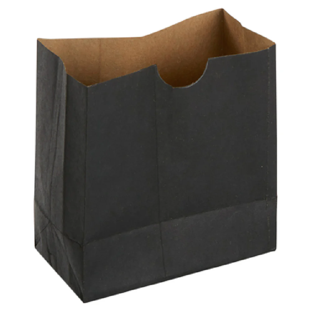 American Metalcraft SBB3 3-3/8 Inch Length Disposable Snack Bag Grease Resistant Black 250 Packs