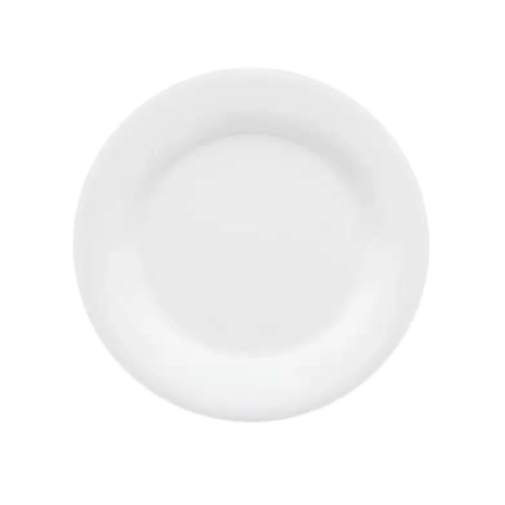 GET Enterprises WP-12-DW 12 Inch Diameter Plate Break resistant Dishwasher Safe Melamine White