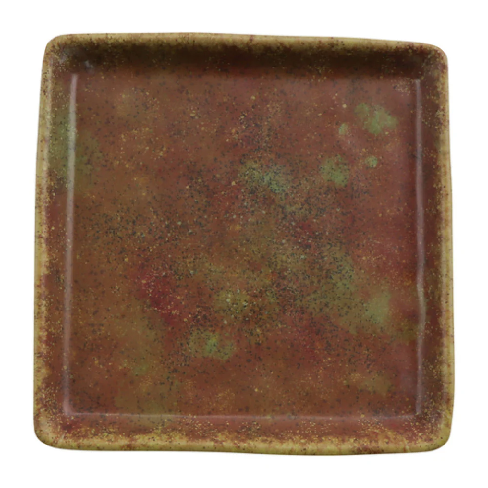 GET Enterprises 20030-CAI 4 Inch Melamine Square Plate Clay Azul Iris GET Enterprises 20030-CAI 4 Inch Melamine Square Plate Clay Azul Iris