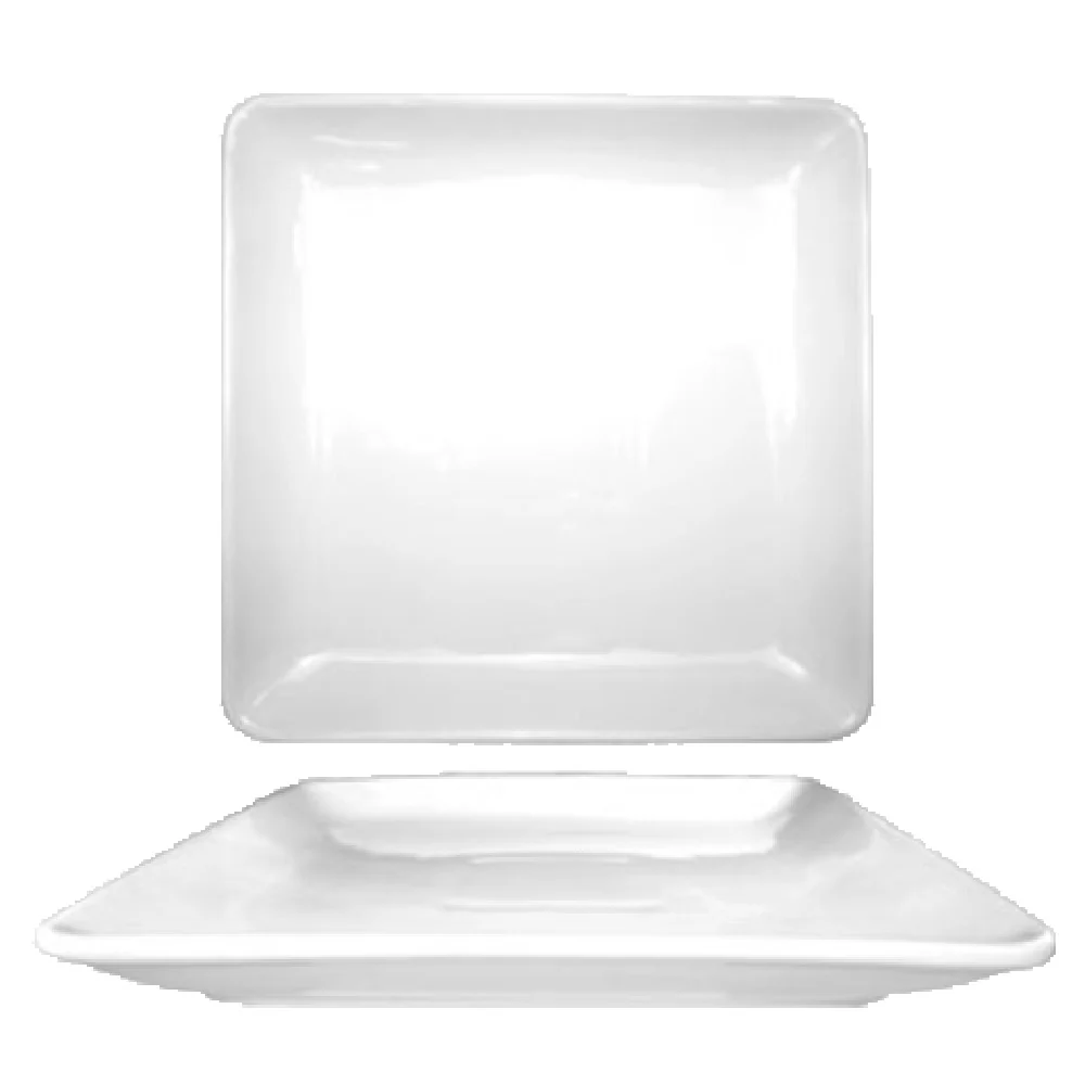 International Tableware DO-314 14 Inch Square Platter Ceramic Wide Rim Rolled Edge European White International Tableware DO-314 14 Inch Square Platter Ceramic Wide Rim Rolled Edge European White