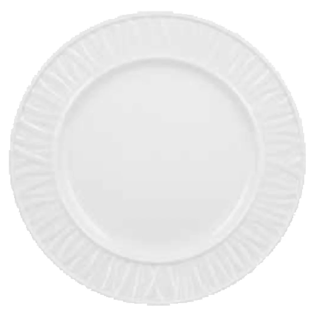 Vertex China GV-21-P 12 Inch Diameter Round Plate with Embossed Rim Porcelain Vertex China GV-21-P 12 Inch Diameter Round Plate with Embossed Rim Porcelain