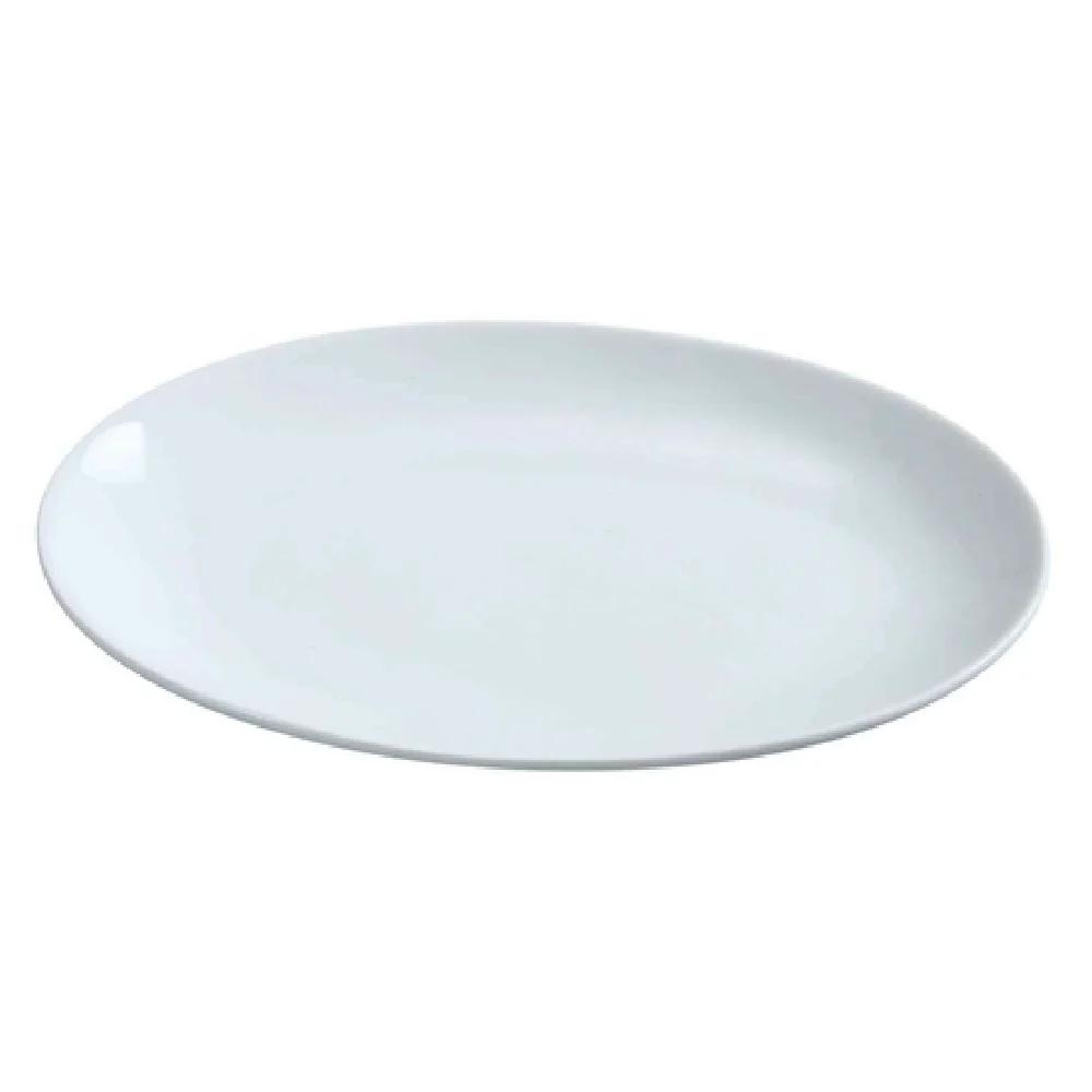 Yanco PS-12-CP 12 Inch Oval Coupe Platter Porcelain Dishwasher Oven Microwave Safe