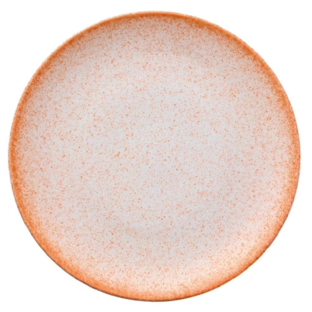 Bauscher Hepp 711215-730248 6 Inch Coupe Plate Porcelain Blush Dark Orange Decor Bauscher Hepp 711215-730248 6 Inch Coupe Plate Porcelain Blush Dark Orange Decor