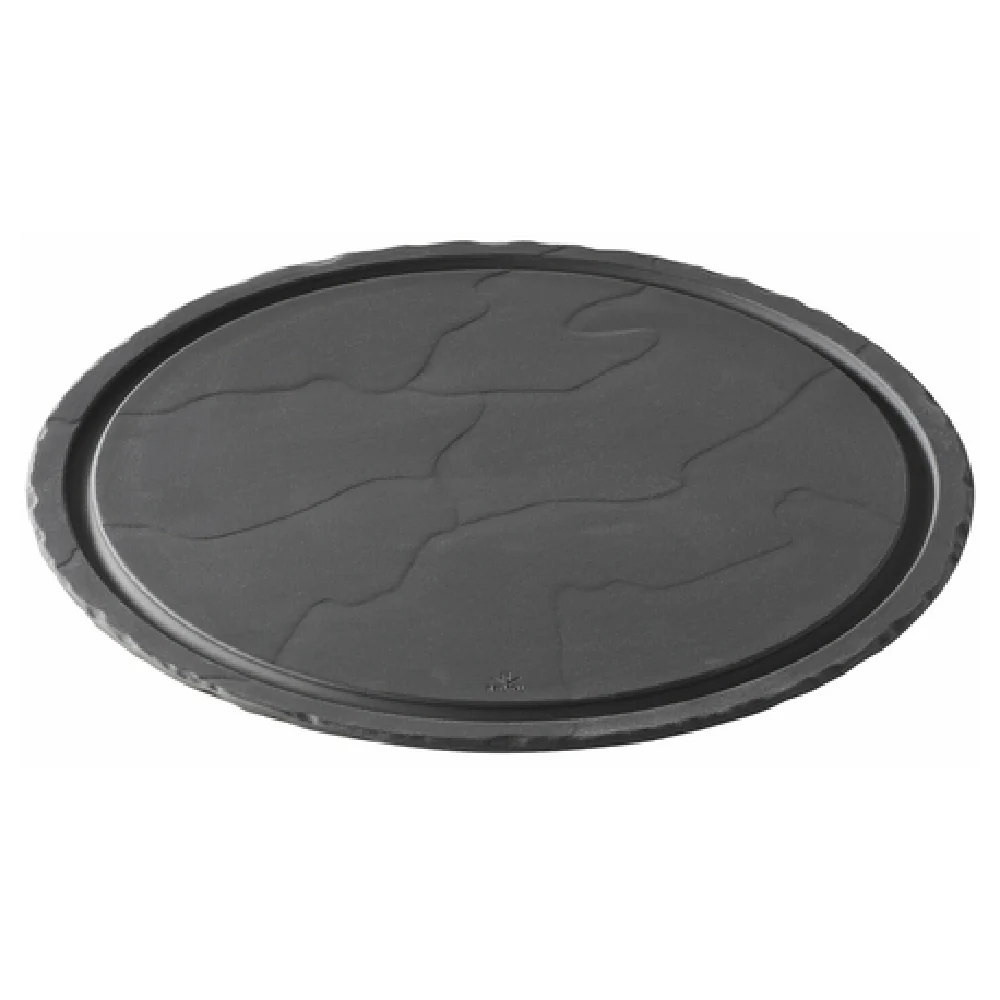 Revol 647911 11-3/4 Inch Diameter Round Plate Porcelain Matte Slate Style Revol 647911 11-3/4 Inch Diameter Round Plate Porcelain Matte Slate Style