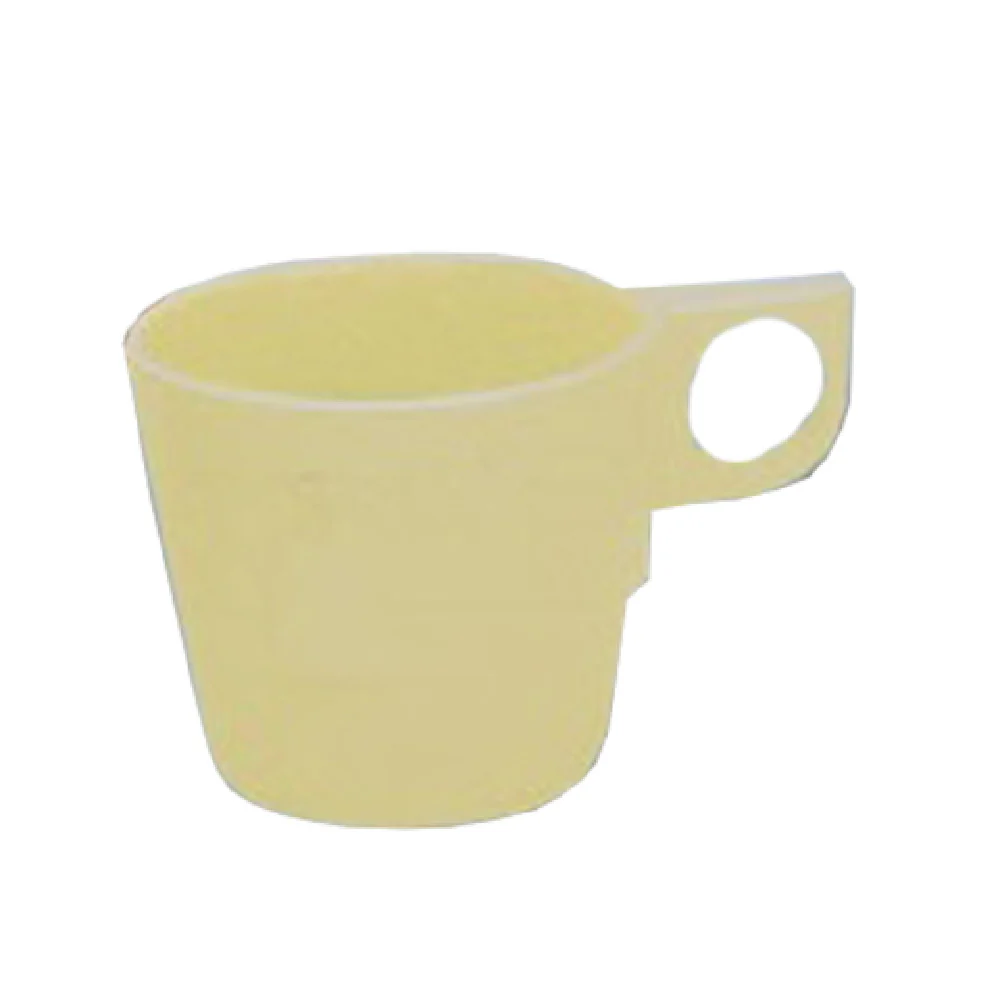 Yanco NS-9011Y 8 Oz Bulbous Cup Yellow Dishwasher Safe Melamine Cups
