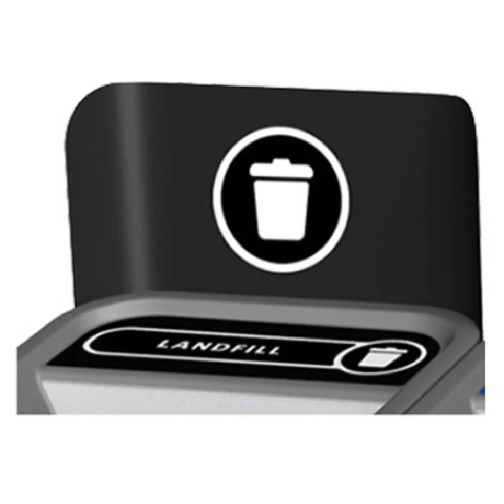 Rubbermaid Commercial Products 1961573 20 Inch Configure Landfill Recycling Sign Black Rubbermaid Commercial Products 1961573 20 Inch Configure Landfill Recycling Sign Black