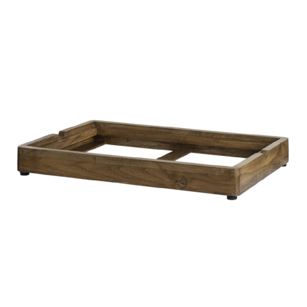 Steelite DWFB21132WDGW 23 Inch Buffet Low Profile Display Riser Wood Grey Wash