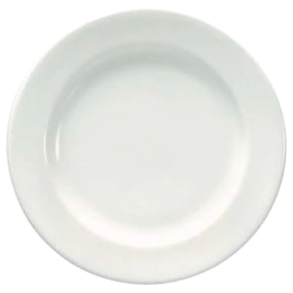 1880 Hospitality W6000000117 6-1/4 Inch Diameter Round Plate Bone China Mid Rim