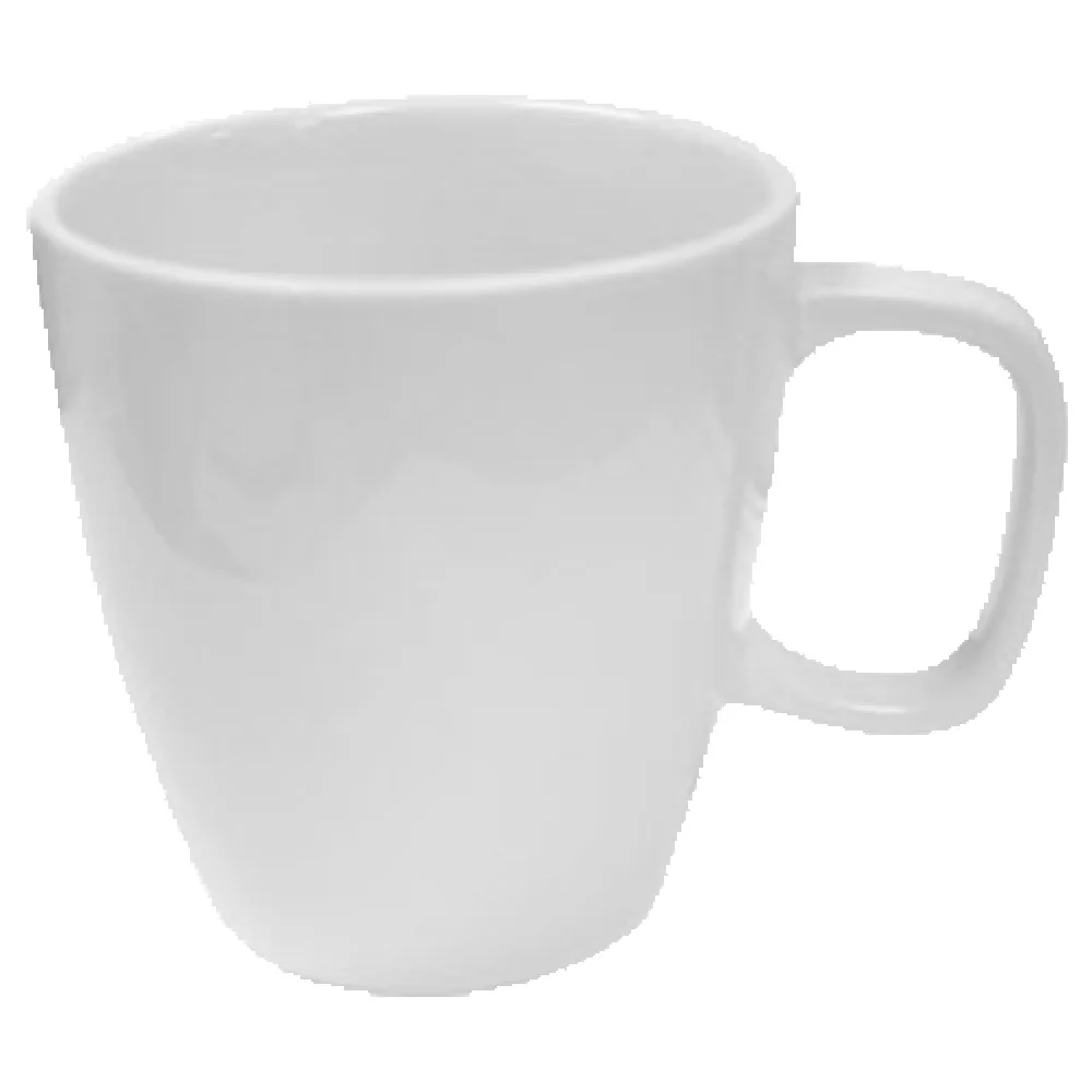Vertex China B-1 7 Oz Cup Round 3 Inch Porcelain With Handle Bright White