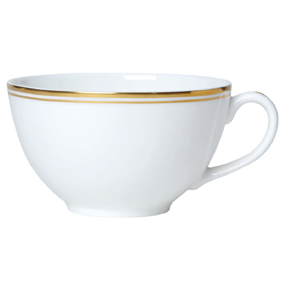 Steelite 82107AND0411A 9.0 Oz Tea For One Cup Bone China Burnished Gold