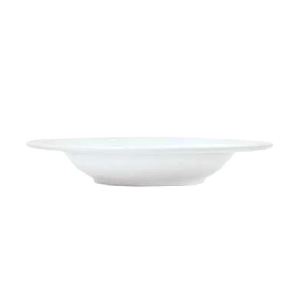Libbey 911194007 9-3/8 Inch Round Deep Rim Soup Bowl Porcelain Aluma White