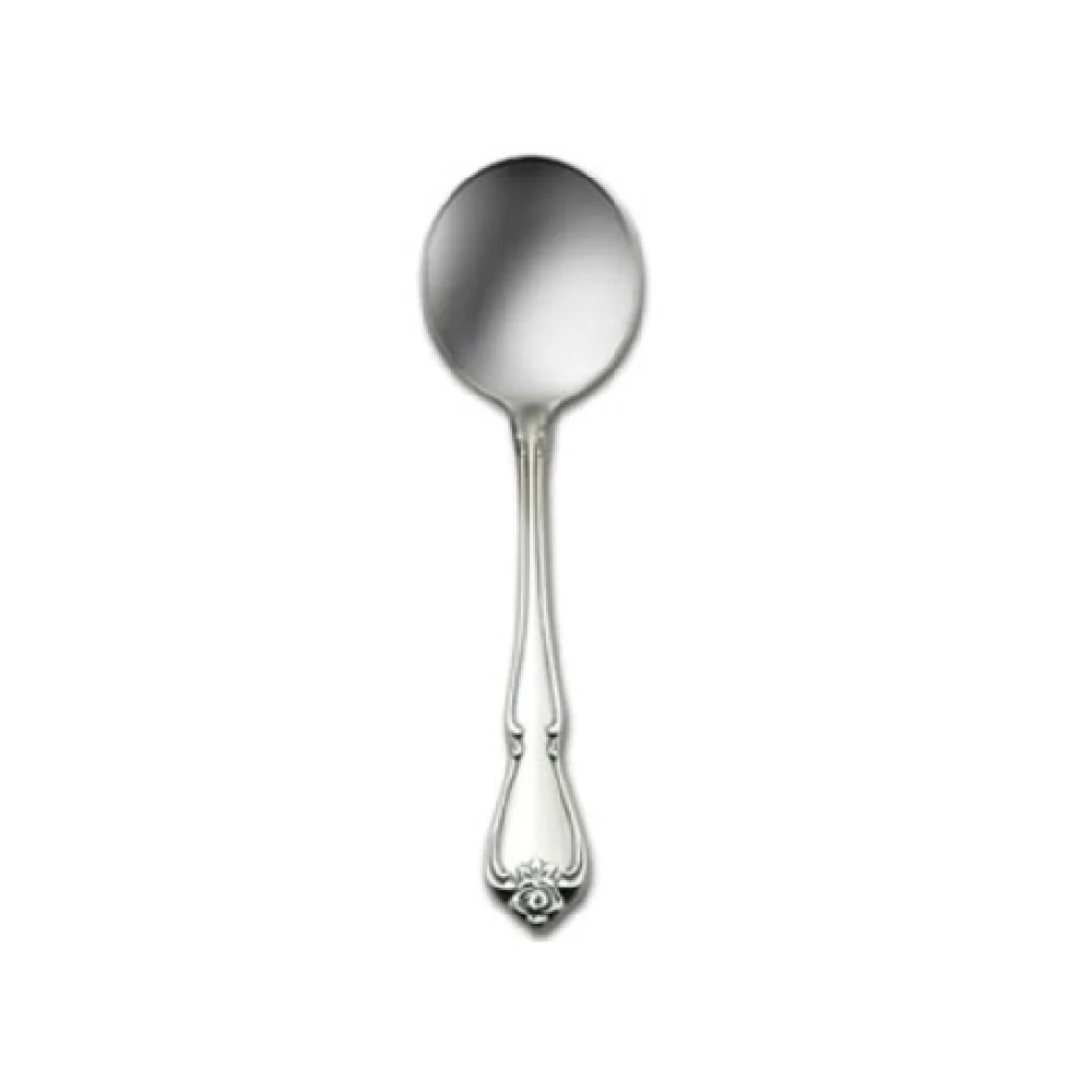 1880 Hospitality 2552SBLF 6 Inch Bouillon Spoon with Smooth Flowing Scrolls Stainless Steel 1880 Hospitality 2552SBLF 6 Inch Bouillon Spoon with Smooth Flowing Scrolls Stainless Steel