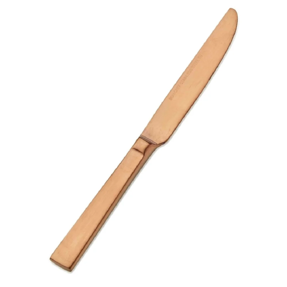 Bon Chef S3718RGM 8-1/2 Inch Blade Rose Gold Matte Dessert Knife Stainless Steel