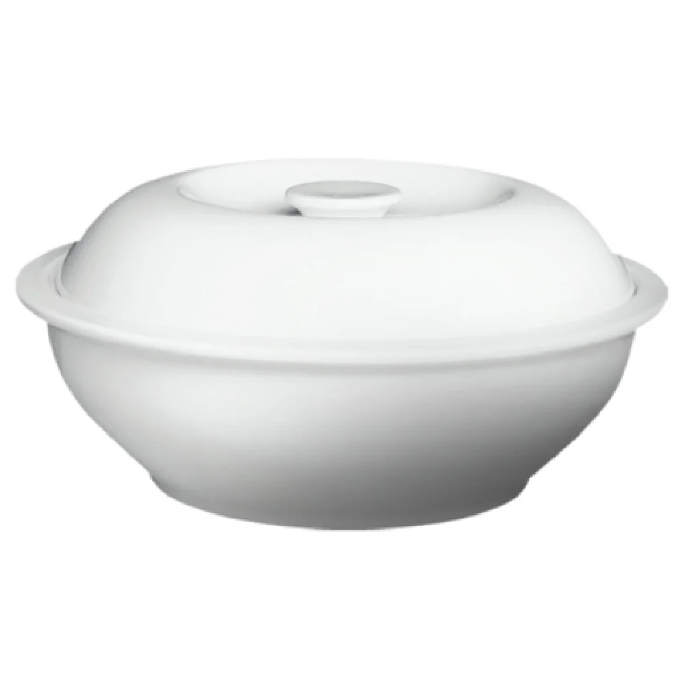 Cameo China 210-214 67 Oz Imperial Casserole Round With Lid Ceramic White