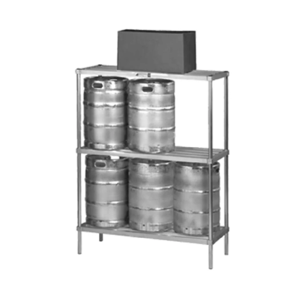 Alexander Industries SUK-60 60 Inch Keg Rack Aluminum 6 Keg Capacity with NSF Alexander Industries SUK-60 60 Inch Keg Rack Aluminum 6 Keg Capacity with NSF