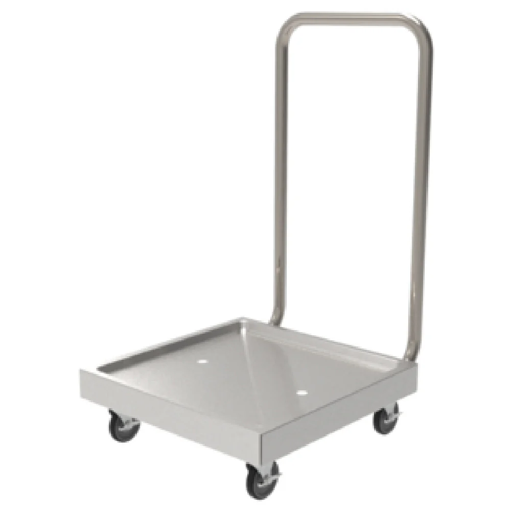 GSW USA C-PD2020HS 21-5/8 Inch Dolly for Dish Racks with Handle Stainless Steel GSW USA C-PD2020HS 21-5/8 Inch Dolly for Dish Racks with Handle Stainless Steel