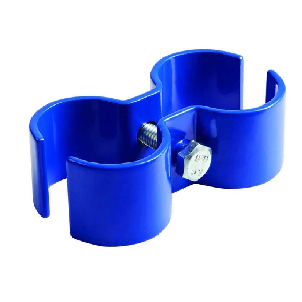 Hubert 74397 CenPro Post Clamps For CenPro Blue Epoxy Wire Shelving 4 Pairs/Pack