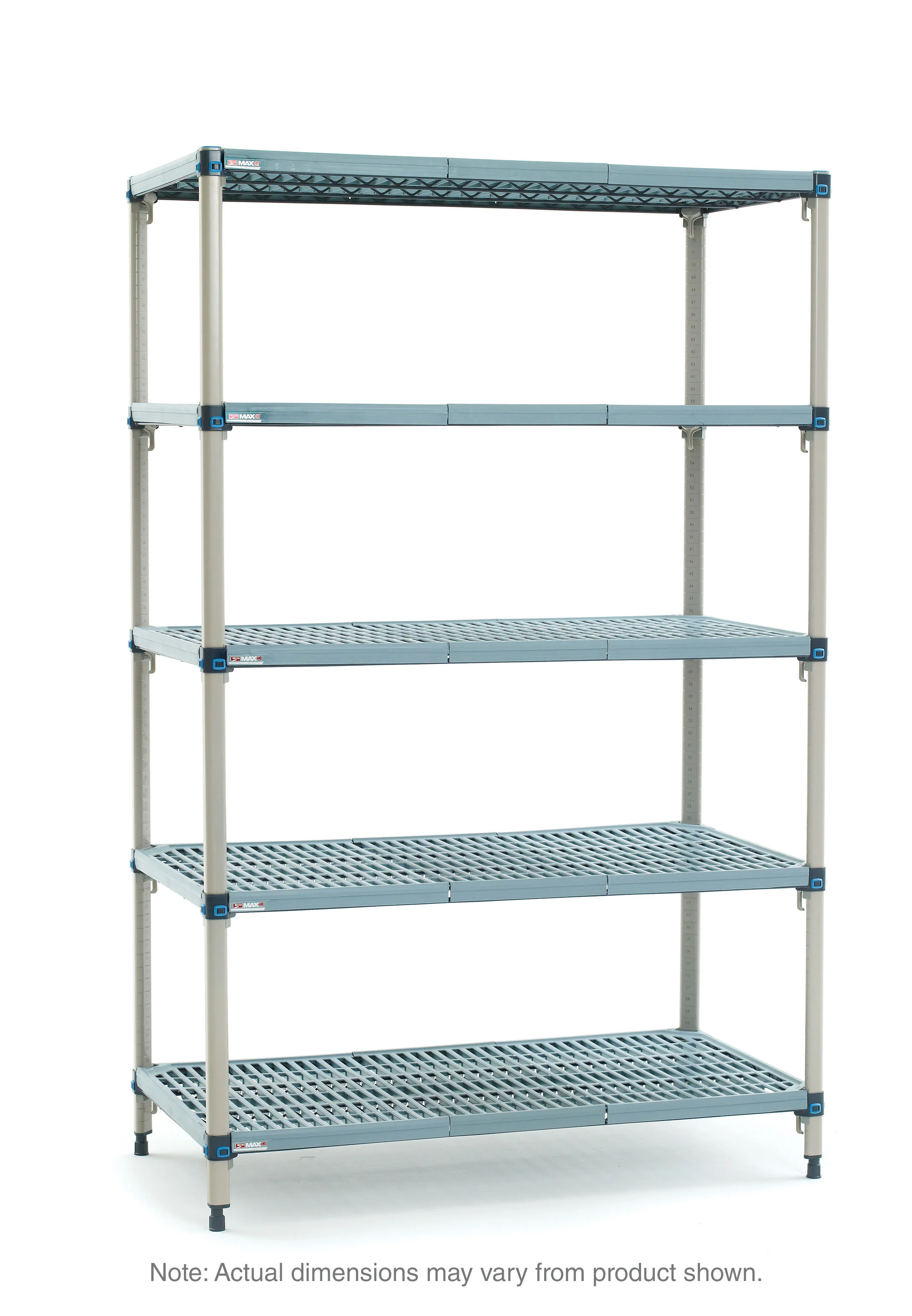 Metro 5AQ377G3 72 Inch Shelving Unit with Quick-adjust Shelves and Polymer Mats