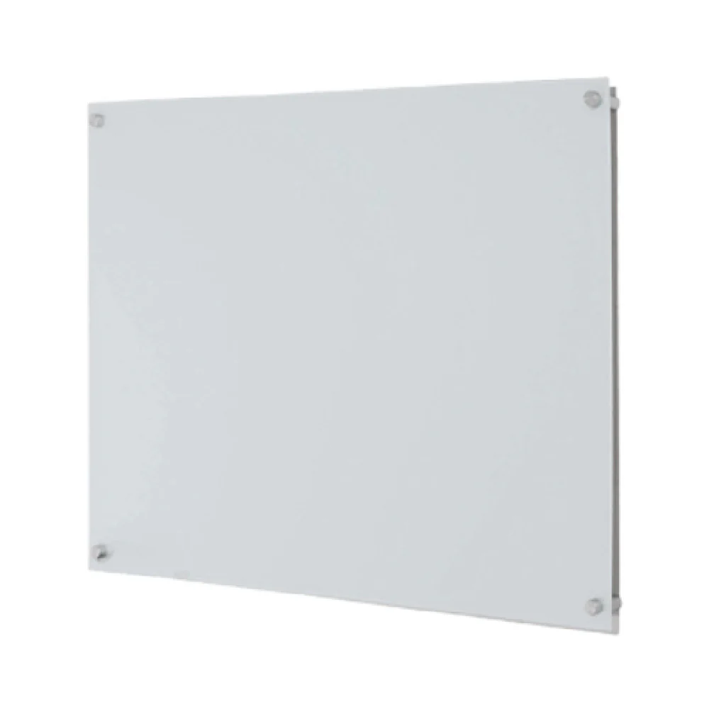 Aarco 6WGB2436NT 36 Inch Pure Glass Markerboard Wall Mount Frameless with White