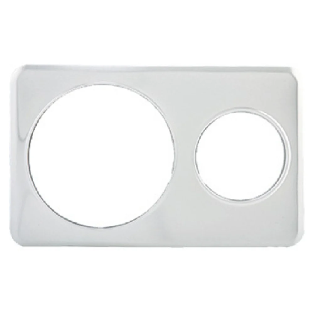 Winco ADP-610 21 Inch Adapter Plate Round Cutouts Stainless Steel with 4 qt and 11 qt Inserts Winco ADP-610 21 Inch Adapter Plate Round Cutouts Stainless Steel with 4 qt and 11 qt Inserts