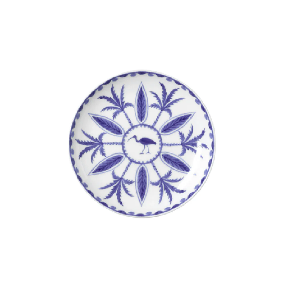 Steelite 82124AND0421V1 6.5 Inch Plate Coupe Sultans Garden Blue Bone China