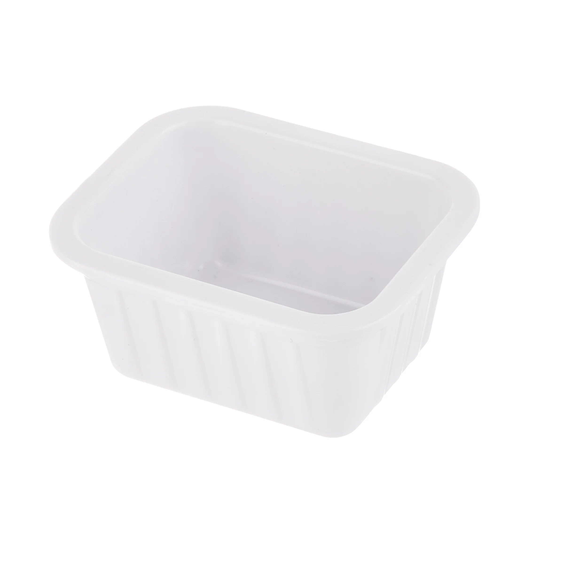 Tablecraft 240008 2 Oz White Rectangular Melamine Sauce Cup - 12 Packs
