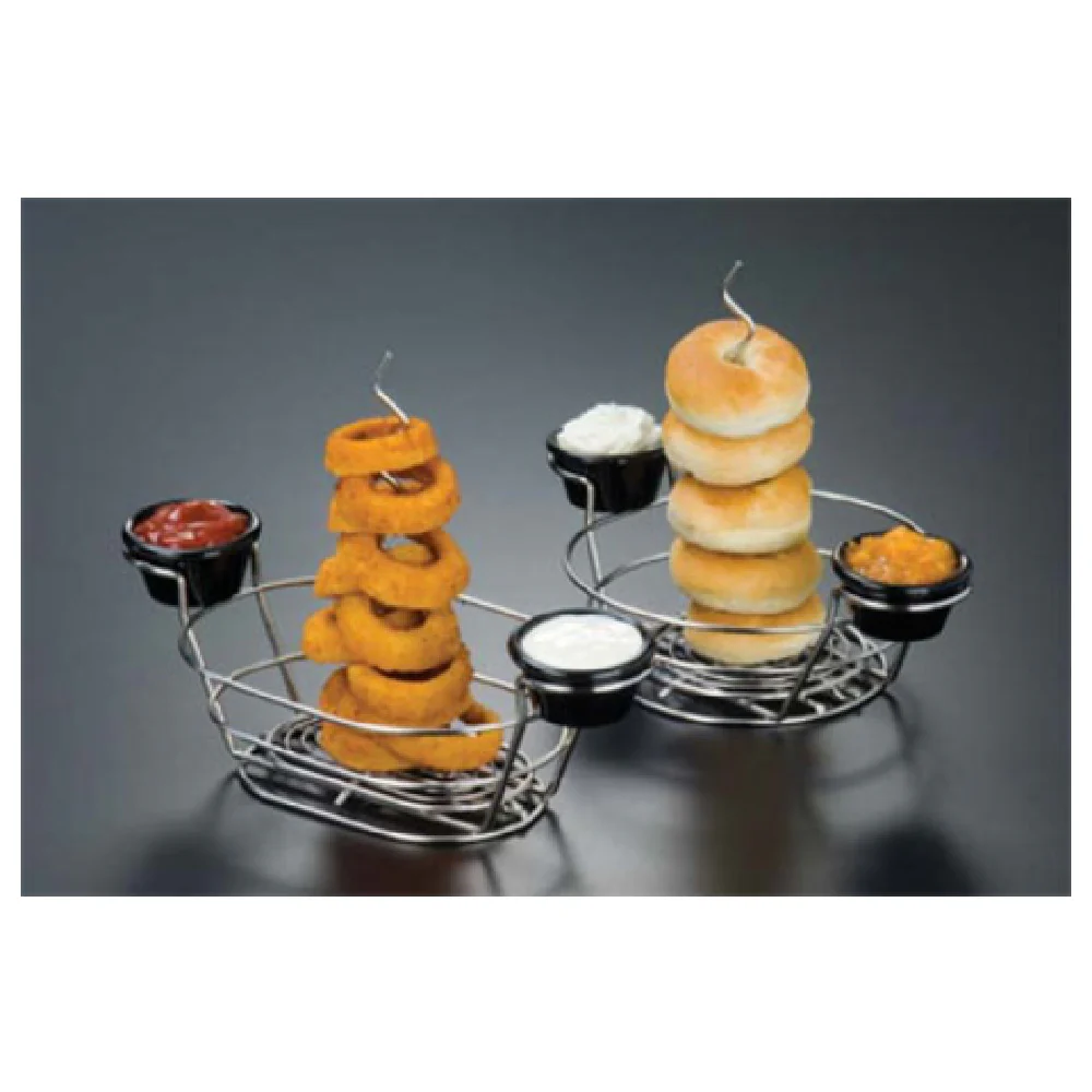 American Metalcraft ORHO2 6-1/4 Inch Onion Ring Tower Stainless Steel with Oval Design American Metalcraft ORHO2 6-1/4 Inch Onion Ring Tower Stainless Steel with Oval Design