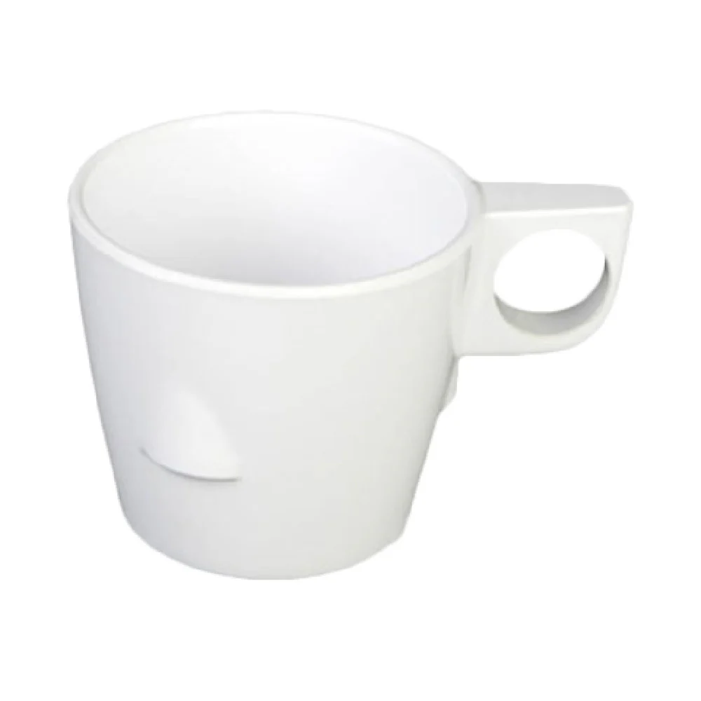 Thunder Group ML9011W 7 Oz White Melamine Cup Stackable Break-Resistant