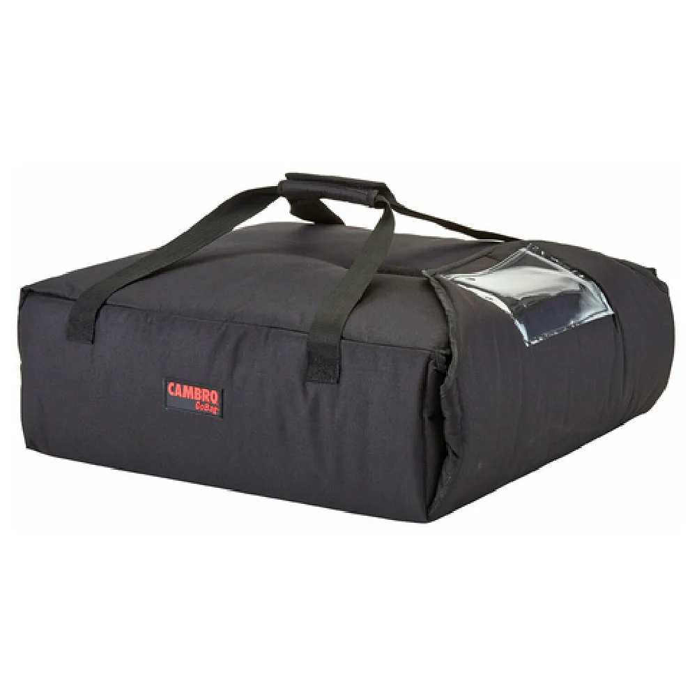 Cambro GBPP212110 12-1/2 Inch Premium Pizza Delivery Bag Nylon Black with Insulation