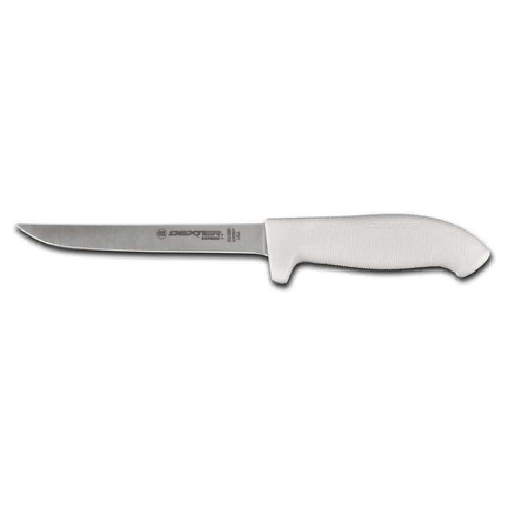 Dexter Russell SG136F-PCP 6 Inch Flexible Boning Knife High Carbon Steel White Handle