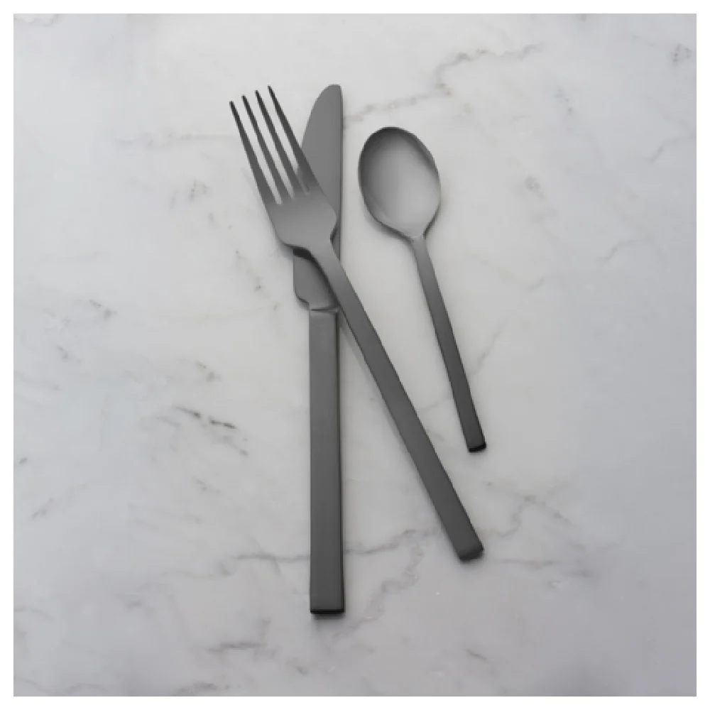 Bon Chef S3803B 7.13 Inch Bouillon Spoon PVD Coated Black Mirror Finish Stainless Steel Bon Chef S3803B 7.13 Inch Bouillon Spoon PVD Coated Black Mirror Finish Stainless Steel