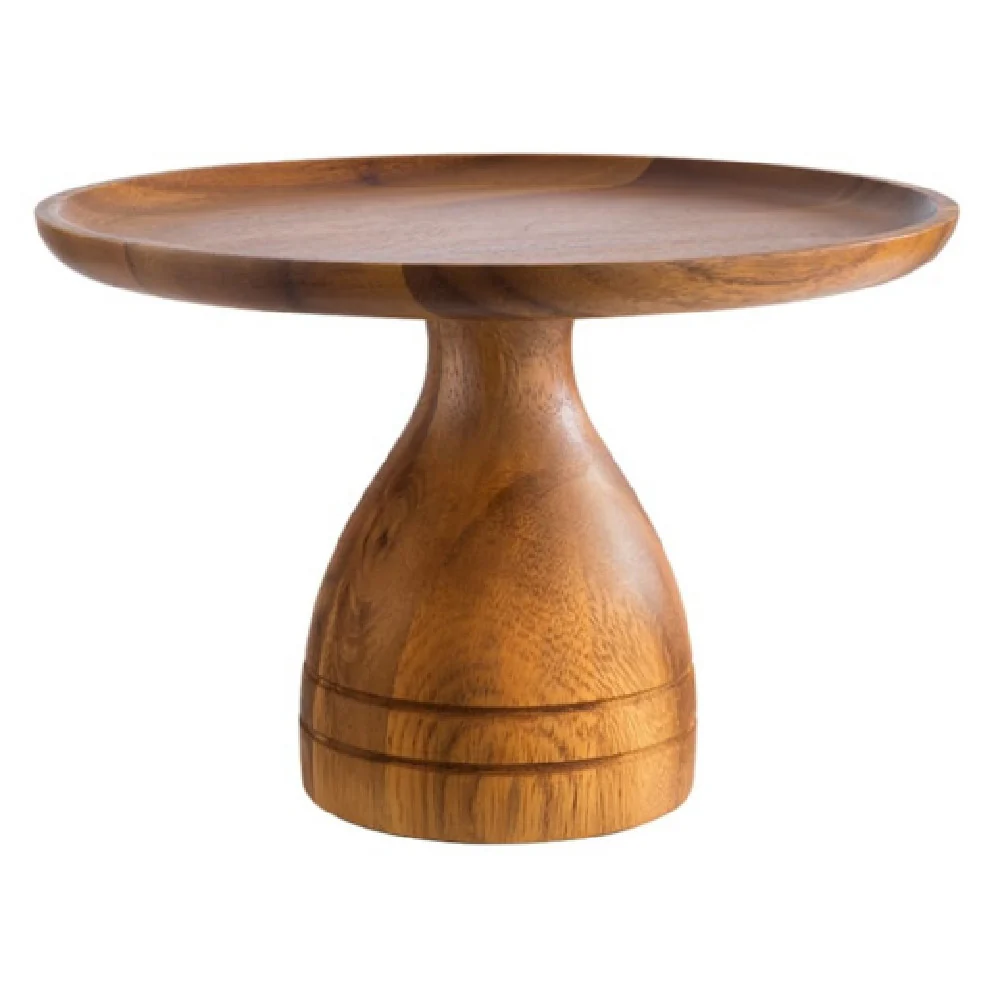 Libbey APS 33293 9-1/2 Inch Waterproof Cake Stand Wood Libbey APS 33293 9-1/2 Inch Waterproof Cake Stand Wood