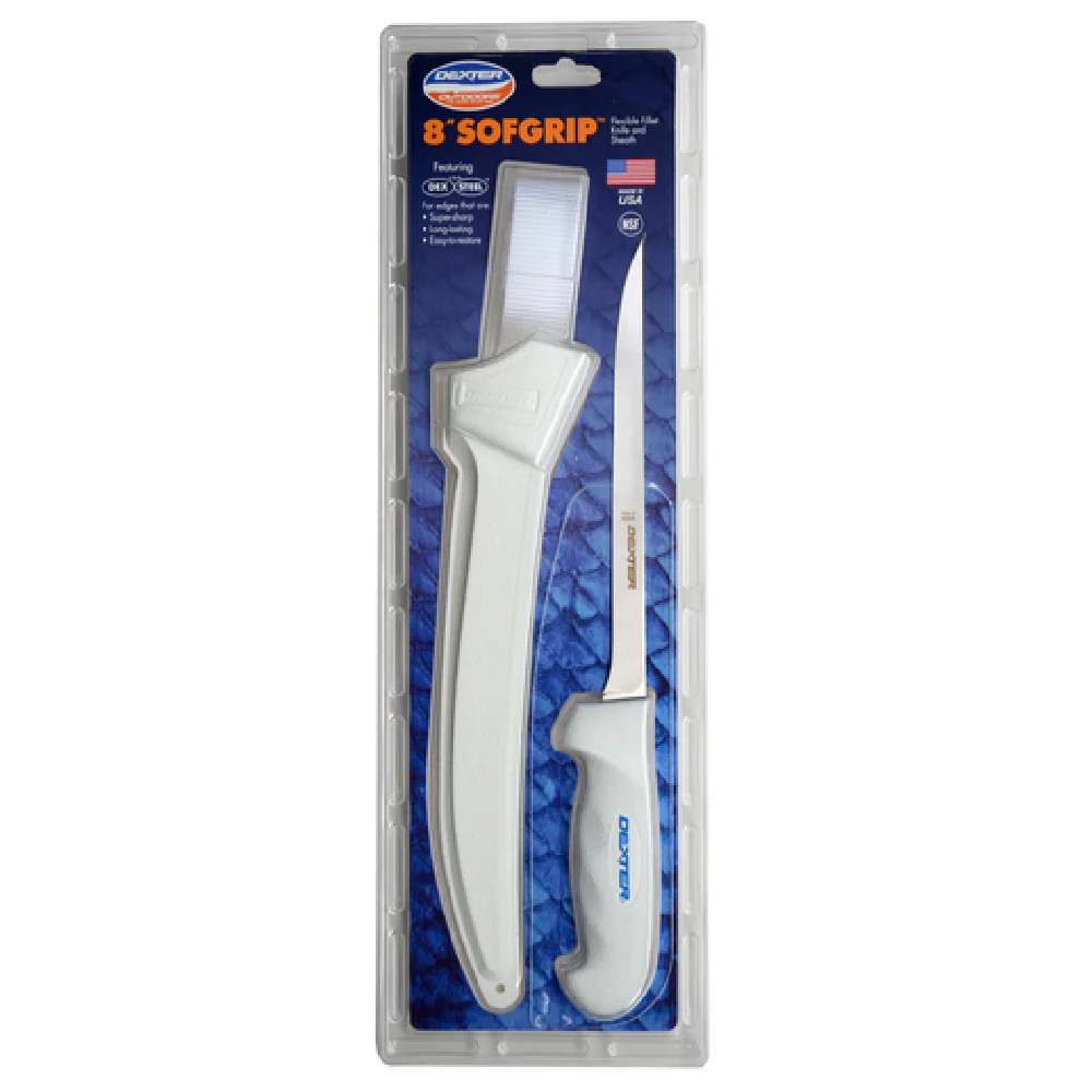 Dexter Russell 24643 8 Inch Narrow Flexible Fillet Knife with Rubber Handle