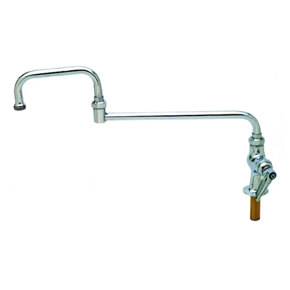 T&S Brass B-0256 15 Inch Pantry Faucet with Double Joint Swing Nozzle Stainless Steel T&S Brass B-0256 15 Inch Pantry Faucet with Double Joint Swing Nozzle Stainless Steel