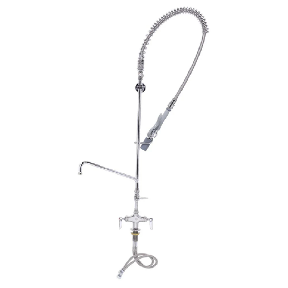 T&S Brass B-0113-12CRBJST 12 Inch Pre-Rinse Faucet Assembly with Add On Nozzle T&S Brass B-0113-12CRBJST 12 Inch Pre-Rinse Faucet Assembly with Add On Nozzle