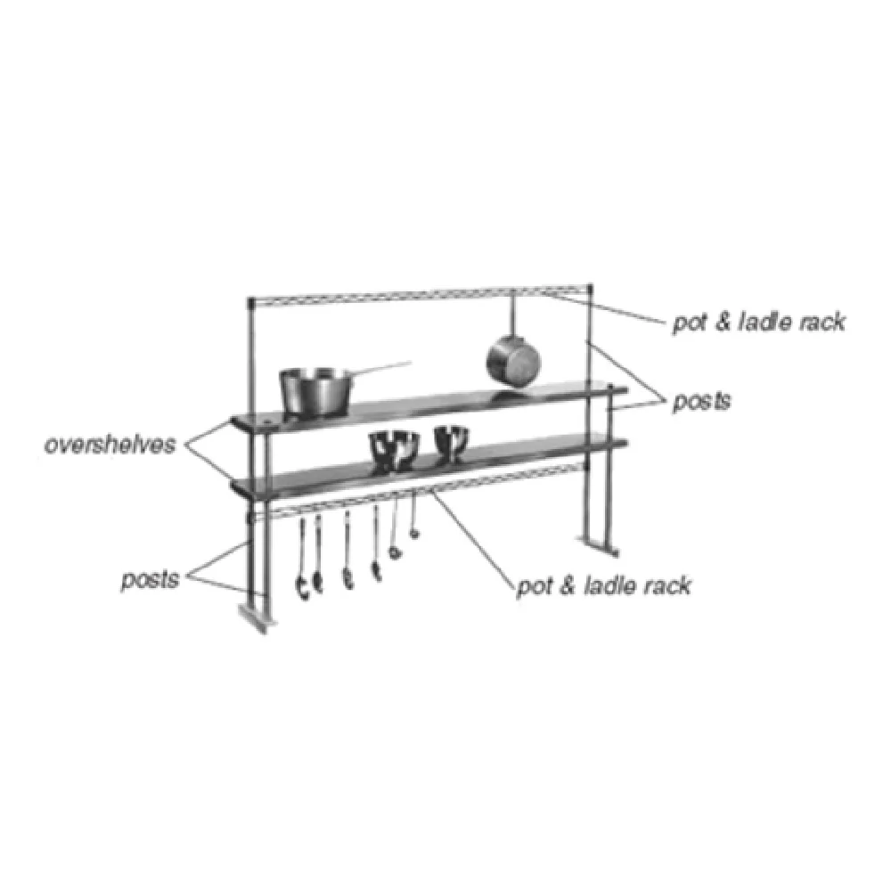 Eagle 418012 Post 18Inch Table Mount Supports Flex-Master Hot Food Overshelf Stainless Steel Eagle 418012 Post 18Inch Table Mount Supports Flex-Master Hot Food Overshelf Stainless Steel