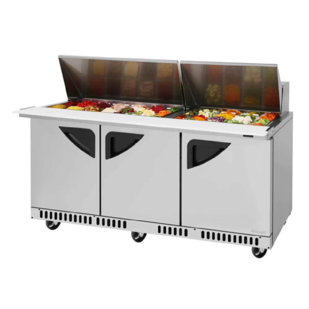 Turbo Air TST-72SD-30-FB-N 72 Inch Super Deluxe Sandwich Salad Unit with 21.3 cu ft