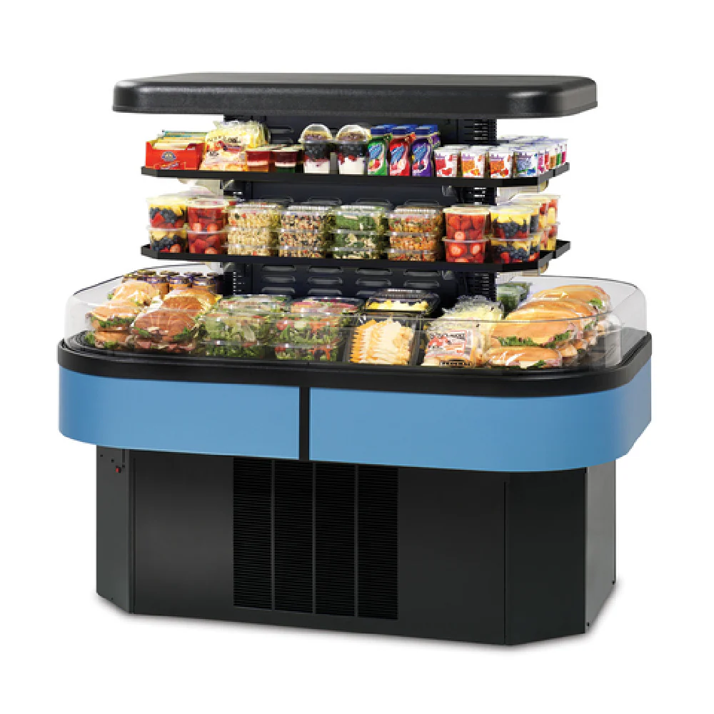 Federal Industries IMSS60SC-2 60 Inch Specialty Display Island Electric Merchandiser with Adjustable Shelves and LED Lighting Federal Industries IMSS60SC-2 60 Inch Specialty Display Island Electric Merchandiser with Adjustable Shelves and LED Lighting