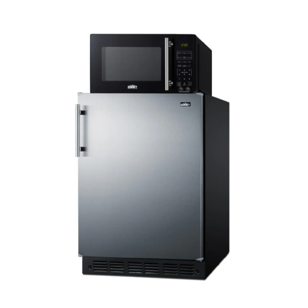 Summit MRF66BK2SSA 24 Inch Combination Refrigerator Microwave 5 Cu.ft with USB Ports Summit MRF66BK2SSA 24 Inch Combination Refrigerator Microwave 5 Cu.ft with USB Ports