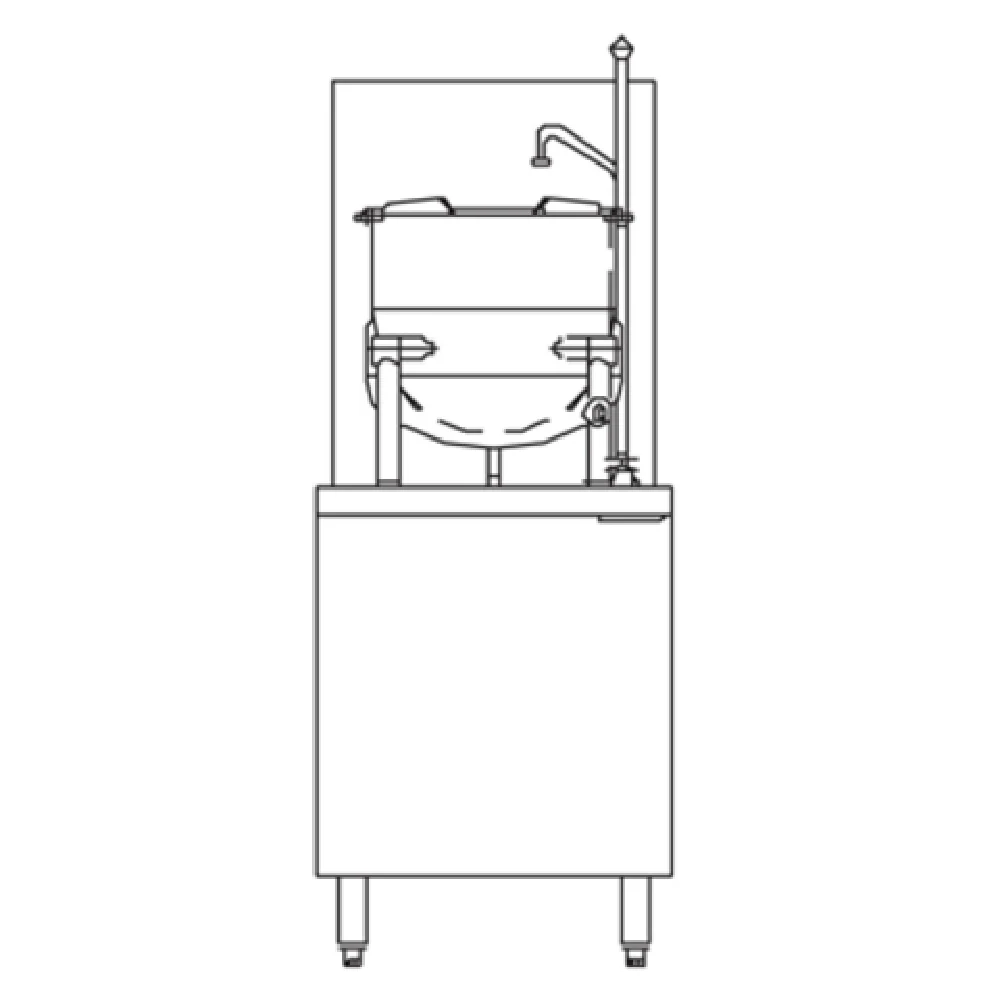 Crown Steam GMT-6_LP 24 Inch Gas Kettle Cabinet Assembly with 6 Gallon 200000 BTU Crown Steam GMT-6_LP 24 Inch Gas Kettle Cabinet Assembly with 6 Gallon 200000 BTU